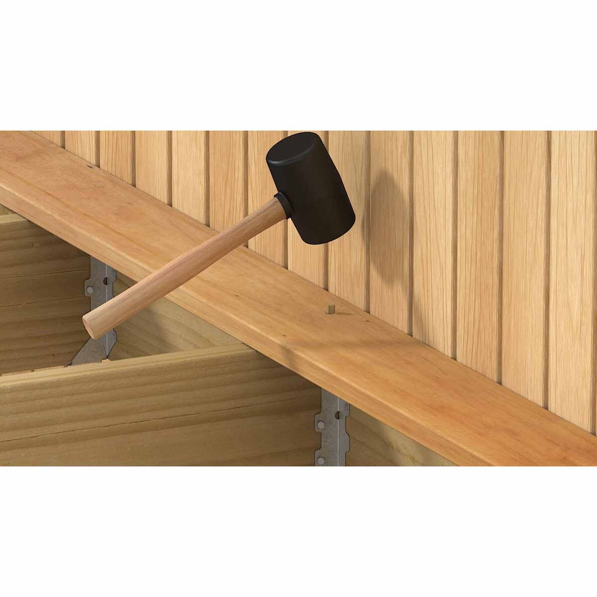 Simpson 175-EB TT Strong-Tie Simpson Hidden Deck Fastener Kit with Screws (175 Pack) for Invisible Deck Board Installation - 7