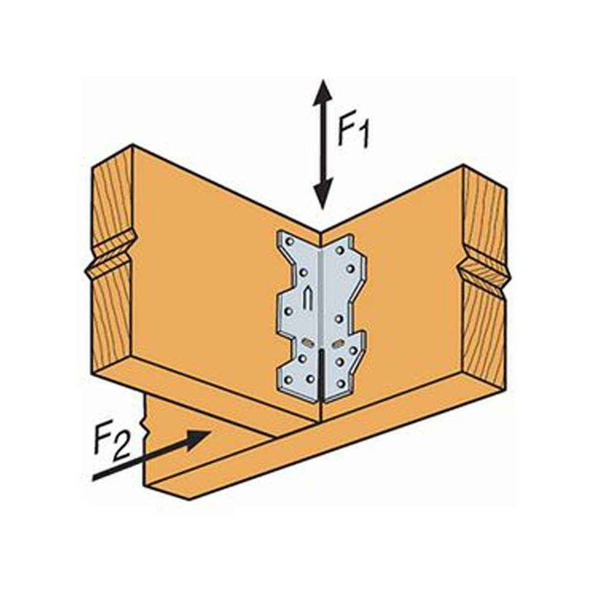 Simpson Strong-Tie A35Z (1-7/16" x 4-1/2") Framing Angle ZMAX Galvanized - 6