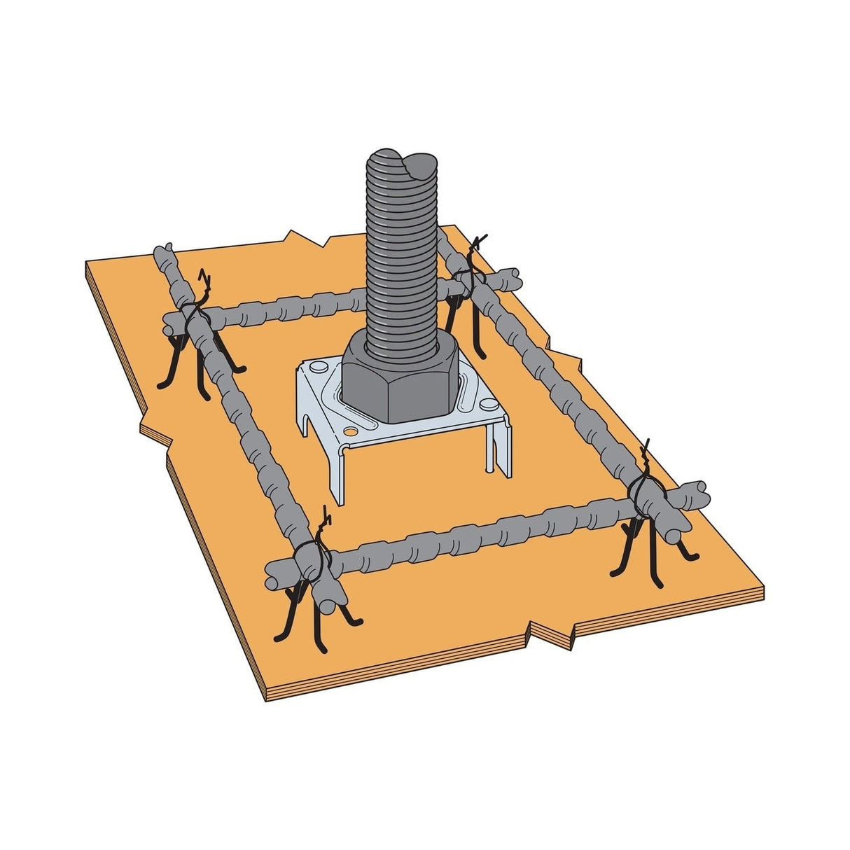Simpson Strong-Tie ABL10-1-OST Anchor Bolt Locator for 1-1/4" Anchor Bolt - 4
