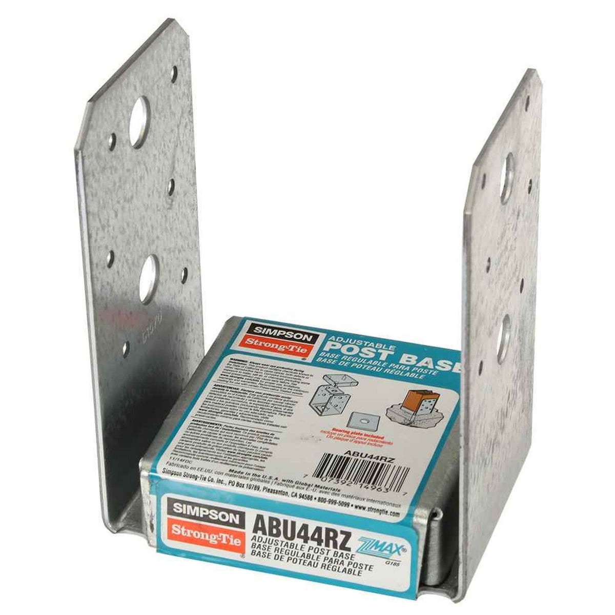 Simpson Strong-Tie ABU44RZ Adjustable Post Base for Rough Cut 4x4 Lumber - 2