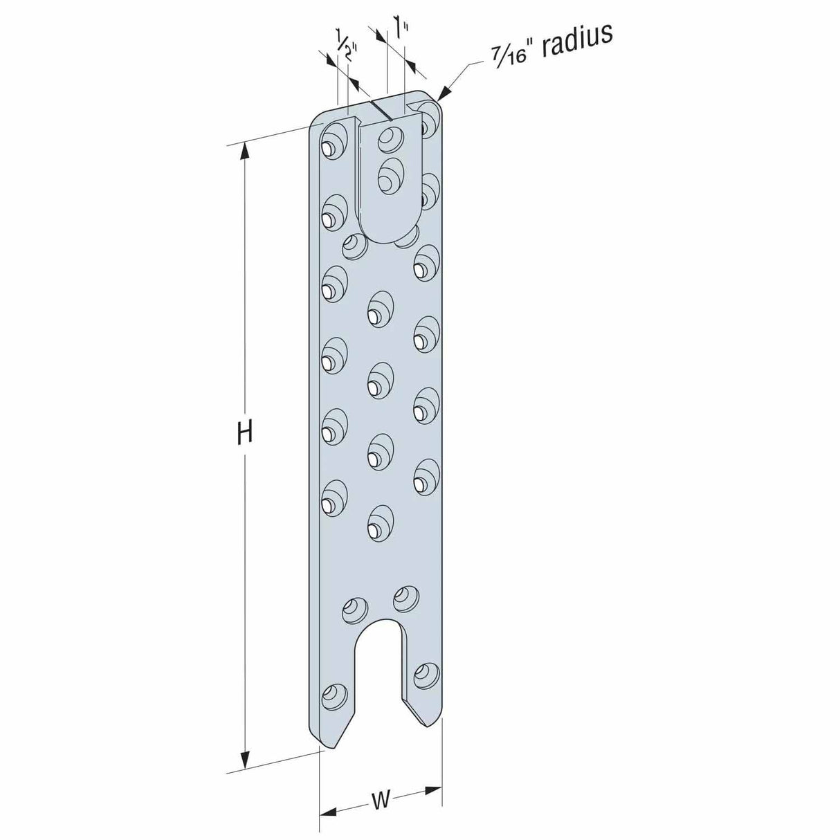 Simpson Strong-Tie ACBH3X15.37-KT (3" x 15-3/8") Concealed Joist-to-Beam Hanger Kit with Screws - 2