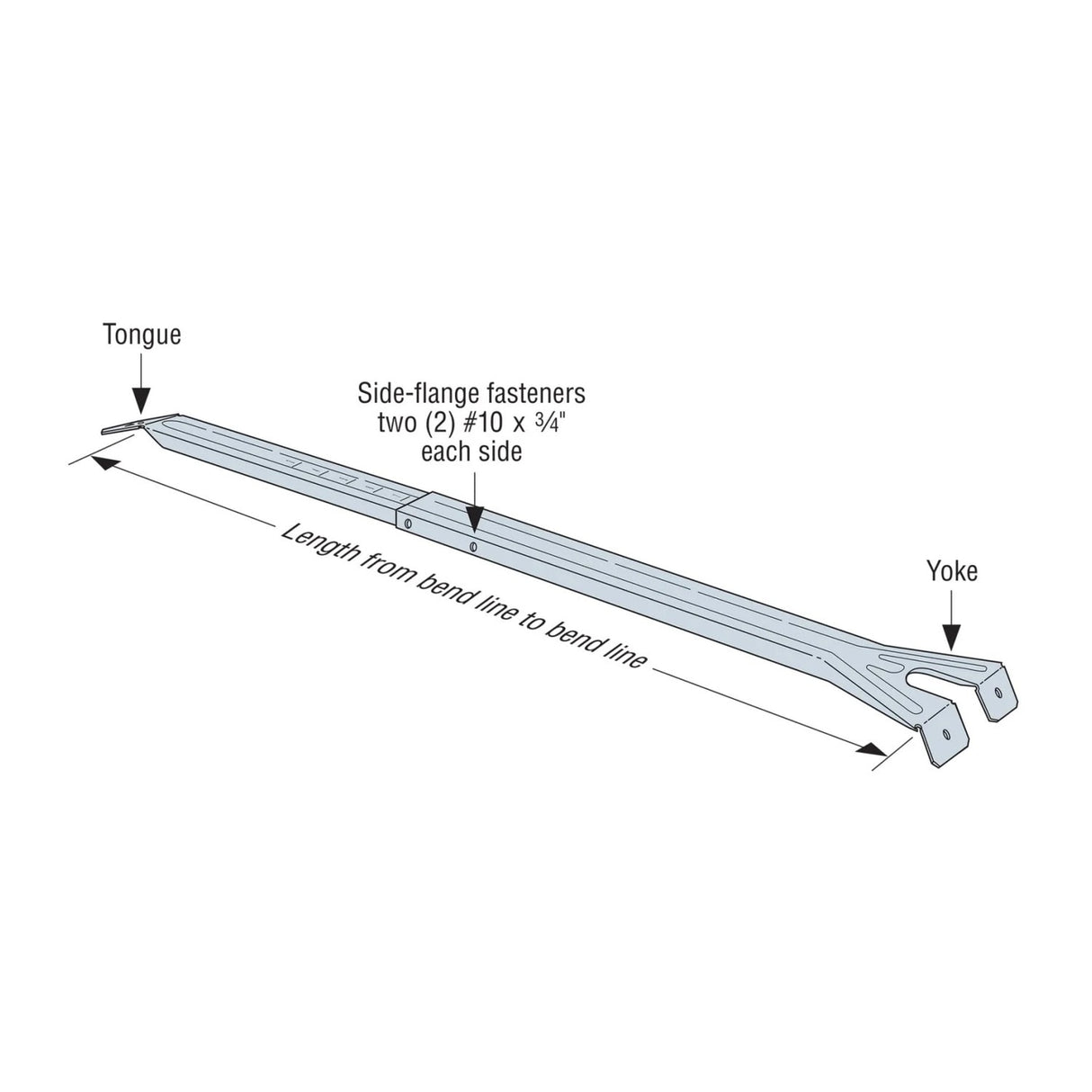 Simpson Strong-Tie AHEP Adjustable Hip-End Purlin Galvanized - 3