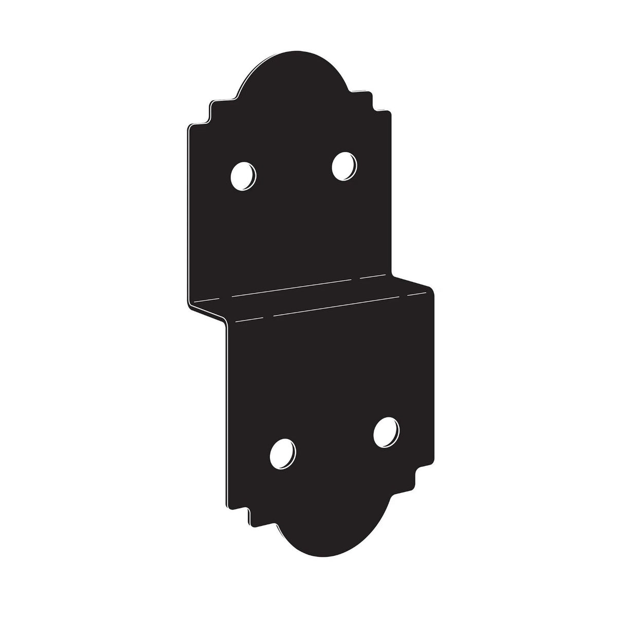 Simpson Strong-Tie APDJT2R-6 (5" x9-1/2") 12ga Deck Joist Tie - ZMAX/Black Powder Coated