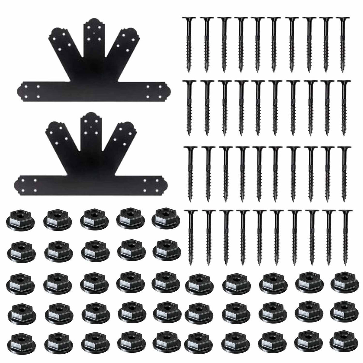 Simpson Strong-Tie APGP612 (6:12 Pitch) Outdoor Accents Decorative Gable Plate - ZMAX/Black Powder Coated - 2