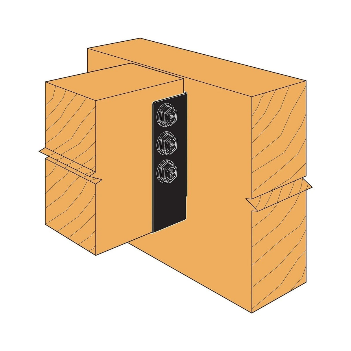 Simpson Strong-Tie APHH610 (8-1/2") 12Ga Concealed-Flange Heavy Joist Hanger for 6x10 - 3