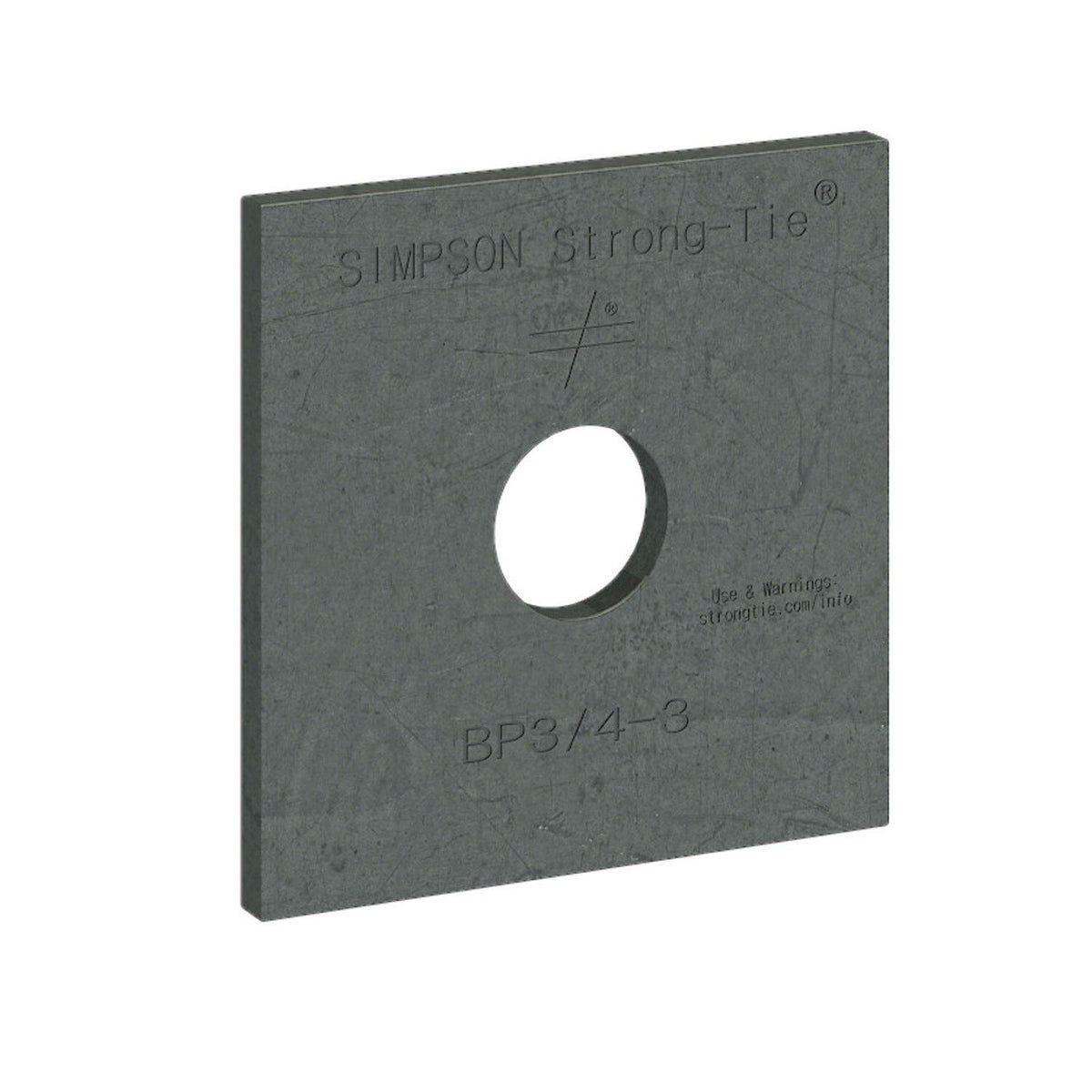 Simpson BPS 3/4-3 Strong-Tie Slotted Bearing Plate with 3/4" Bolt Diameter