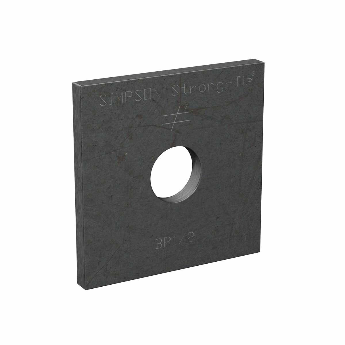 Simpson BP 1-1/4HDG Strong-Tie Hot-Dip Galvanized Bearing Plate for Wood-to-Concrete Anchoring - 3