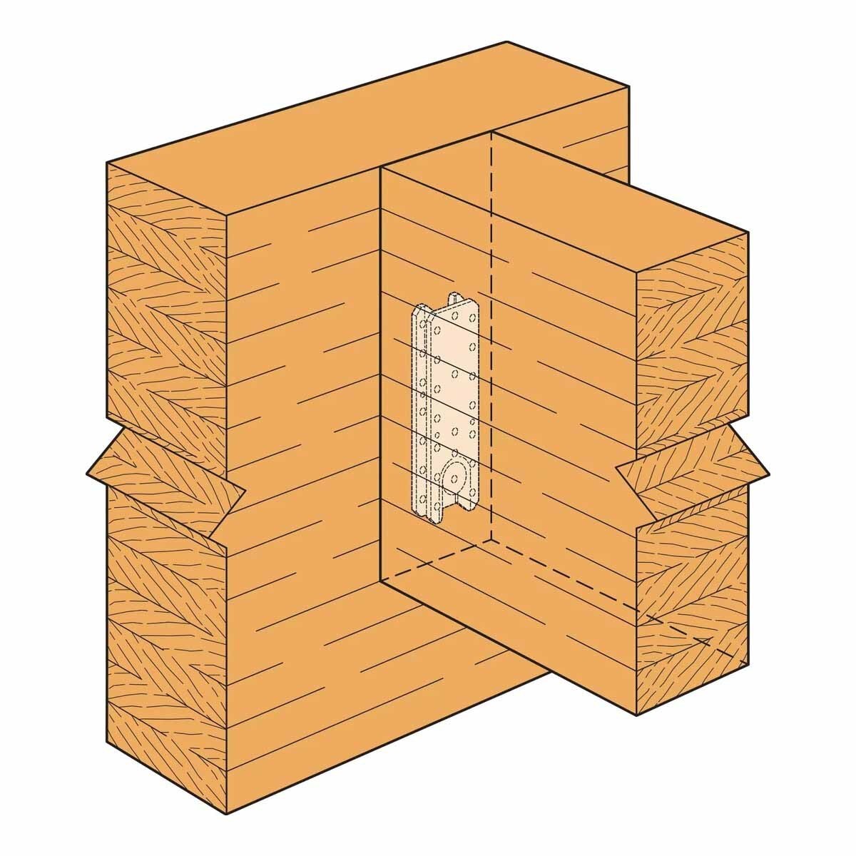 Simpson Strong-Tie CBH2.37X7.63B-KT (2-3/8" x 7-5/8") Concealed Joist-to-Beam Hanger Kit for Engineered Wood, Electrogalvanized - 4