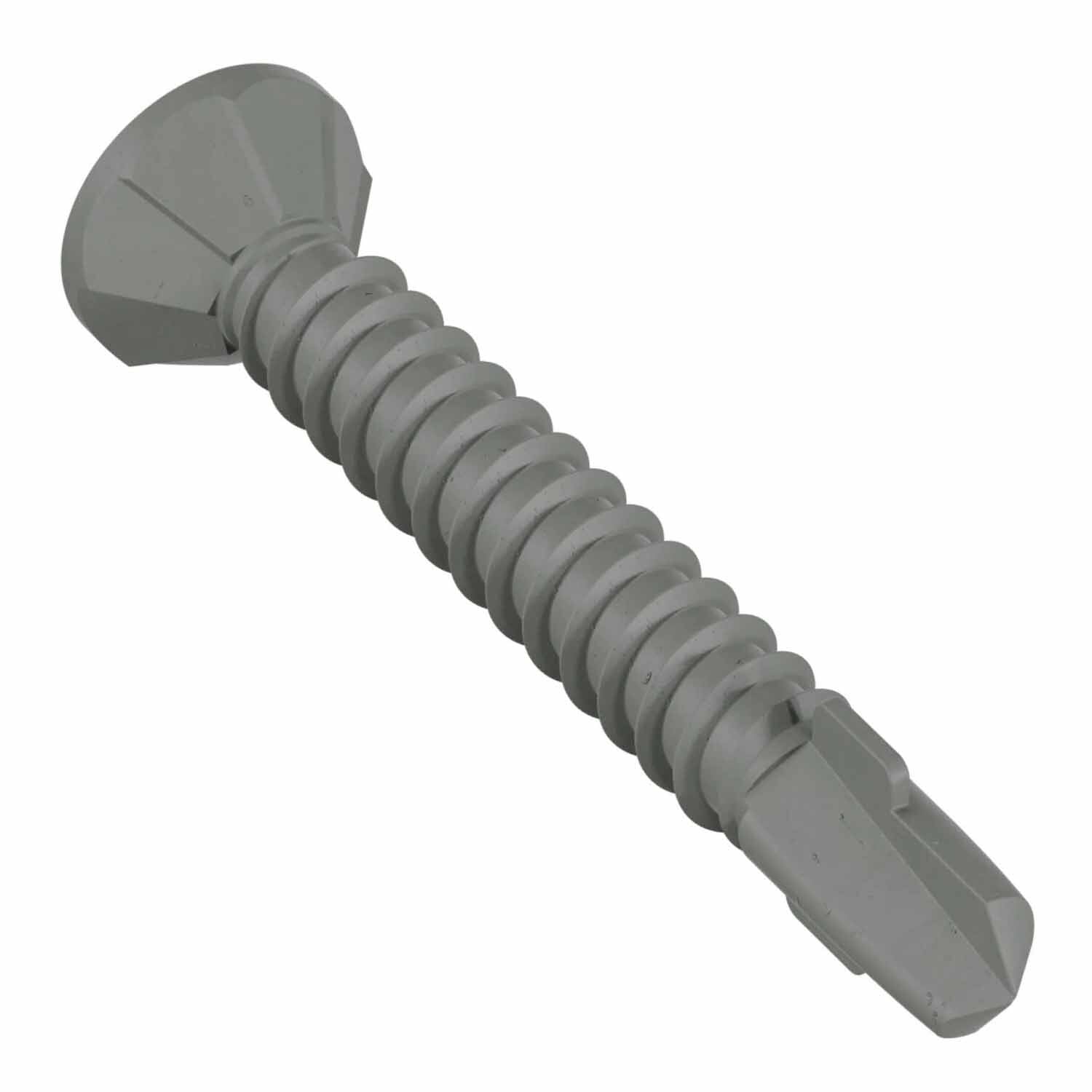 Simpson Strong-Tie CBSDQ106-5K (#8 x 1-1/16") Sheathing-to-CFS Screw Ribbed Flat Head with Quik Guard Coating (5000 Pack) - 3