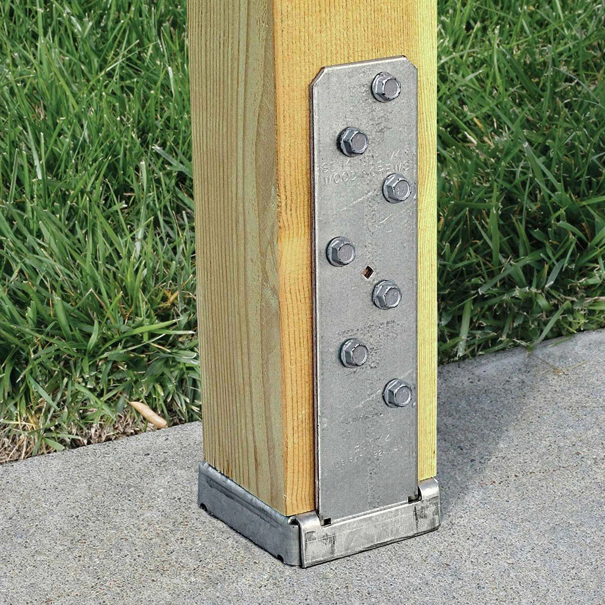 Simpson Strong-Tie CBSQ46 (4x6) Column Base Quick-Install - G90 Galvanized - 2