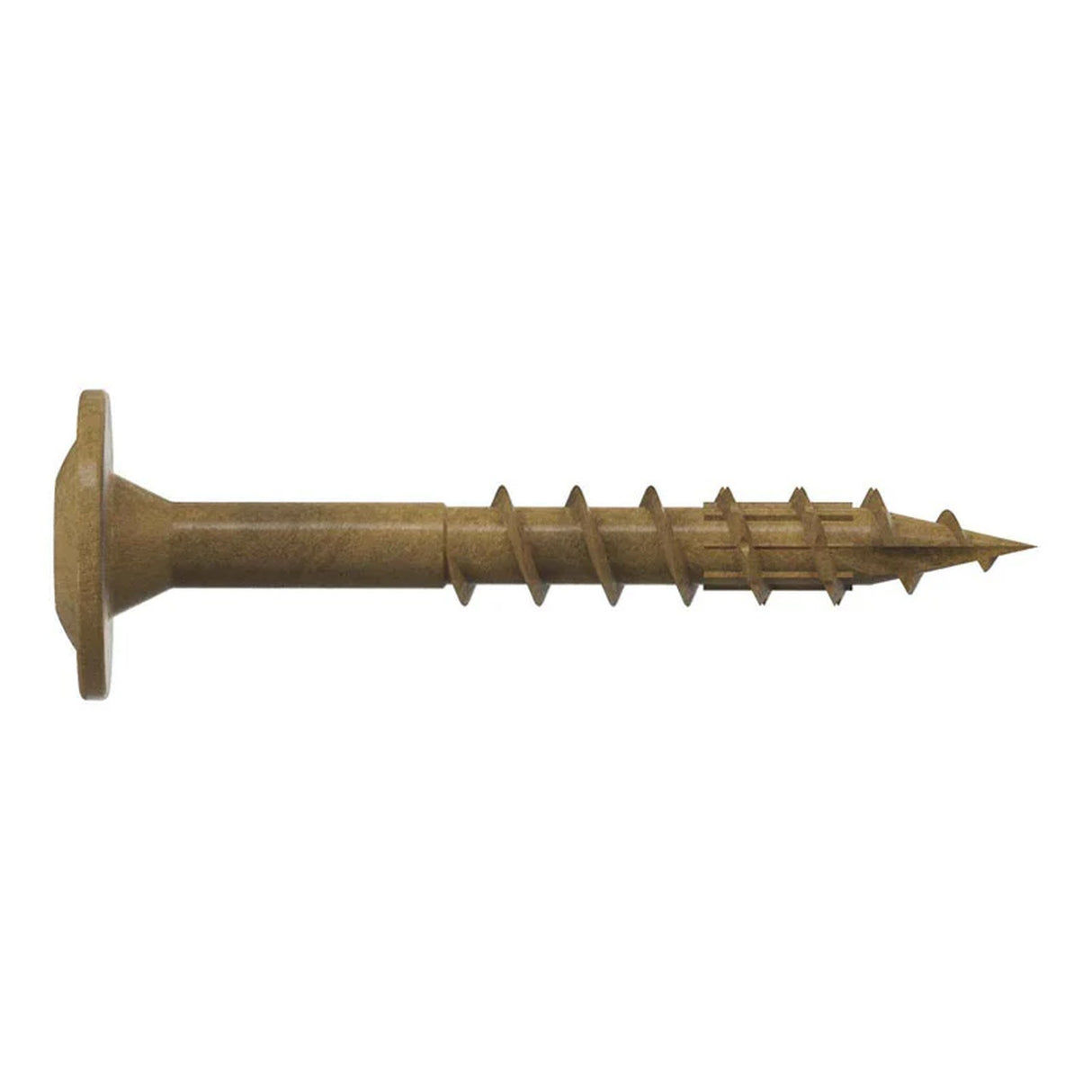 Simpson Strong-Tie CBT08112R100 (#8 x 1-1/2") T20 Wafer-Head Construction Screw, Quik Guard Coating, Tan (100 Pack)