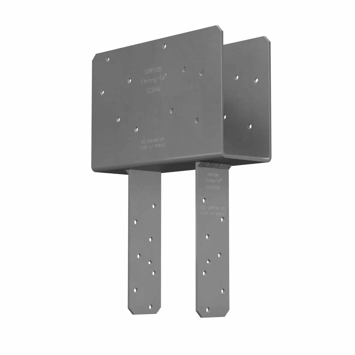 Simpson Strong-Tie CCQ46SDS2.5-R (4x Beam, 6x Post) Quick-Install Column Cap with SDS Screws