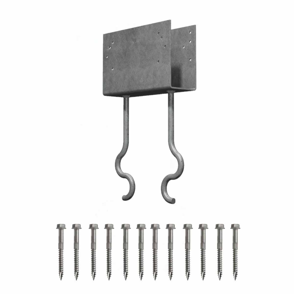 Simpson Strong-Tie CCQM5.50-SDS (5-1/2") Column Cap for Beam with SDS Screws - Secure Column-to-Beam Connection for Concrete Piers - 2
