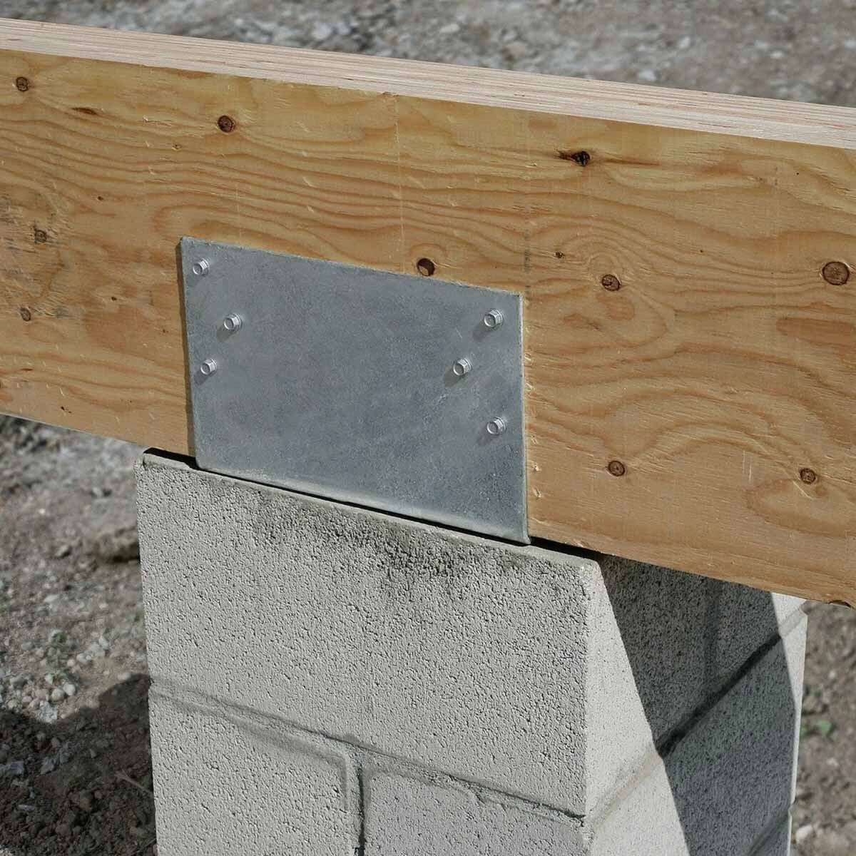 Simpson Strong-Tie CCQM5.50-SDS (5-1/2") Column Cap for Beam with SDS Screws - Secure Column-to-Beam Connection for Concrete Piers - 4