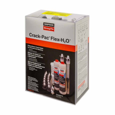 Simpson Strong-Tie CPFH09KT (9 oz.) Crack-Pac Flex-H2O Polyurethane Crack Sealer Injection Kit (2 Cartridges) - 2