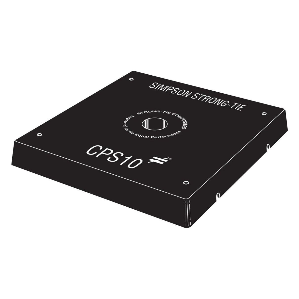 Simpson Strong-Tie CPS10 Composite Plastic Standoff for 10x10 - 3