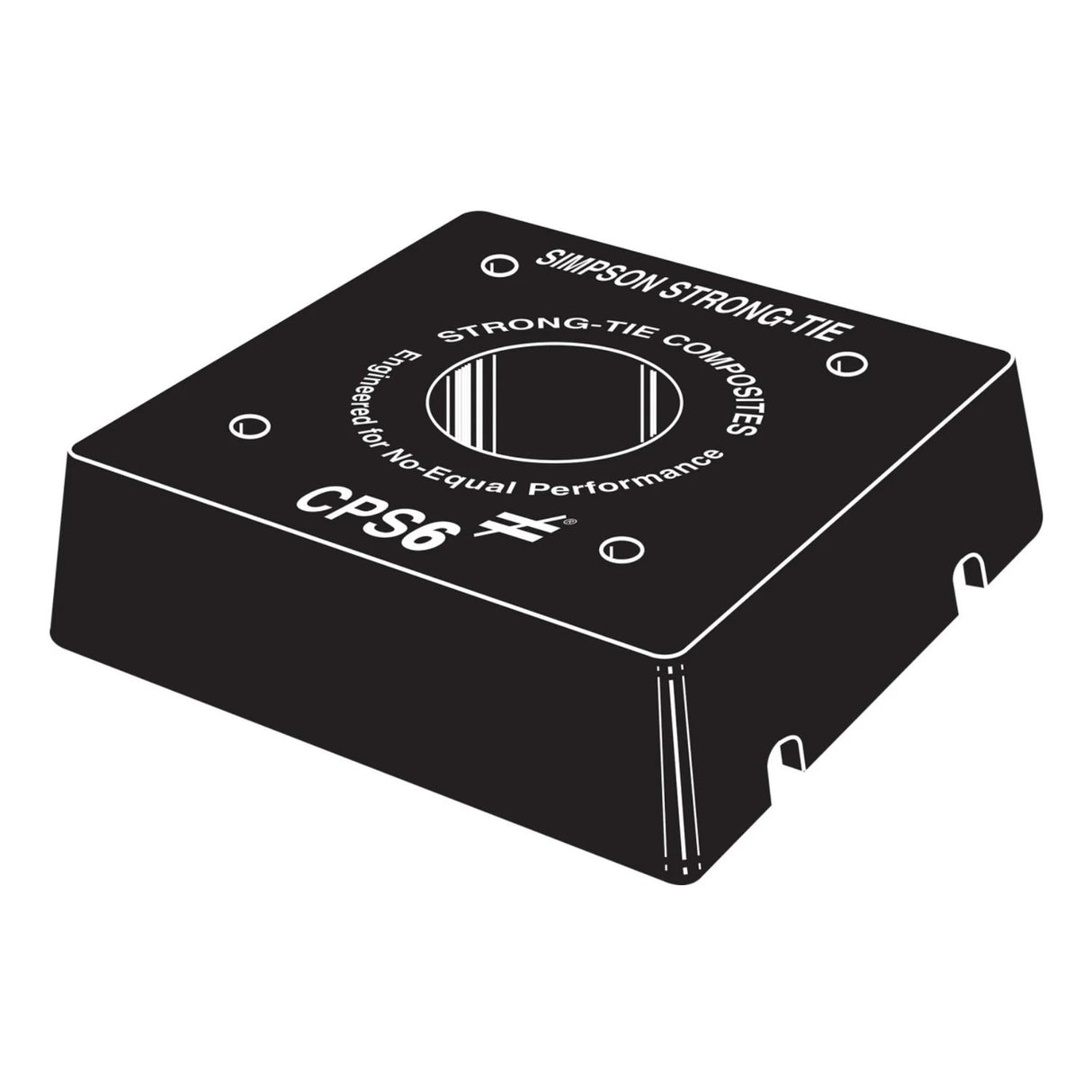 Simpson Strong-Tie CPS6 Composite Plastic Standoff for 6x6 - 3