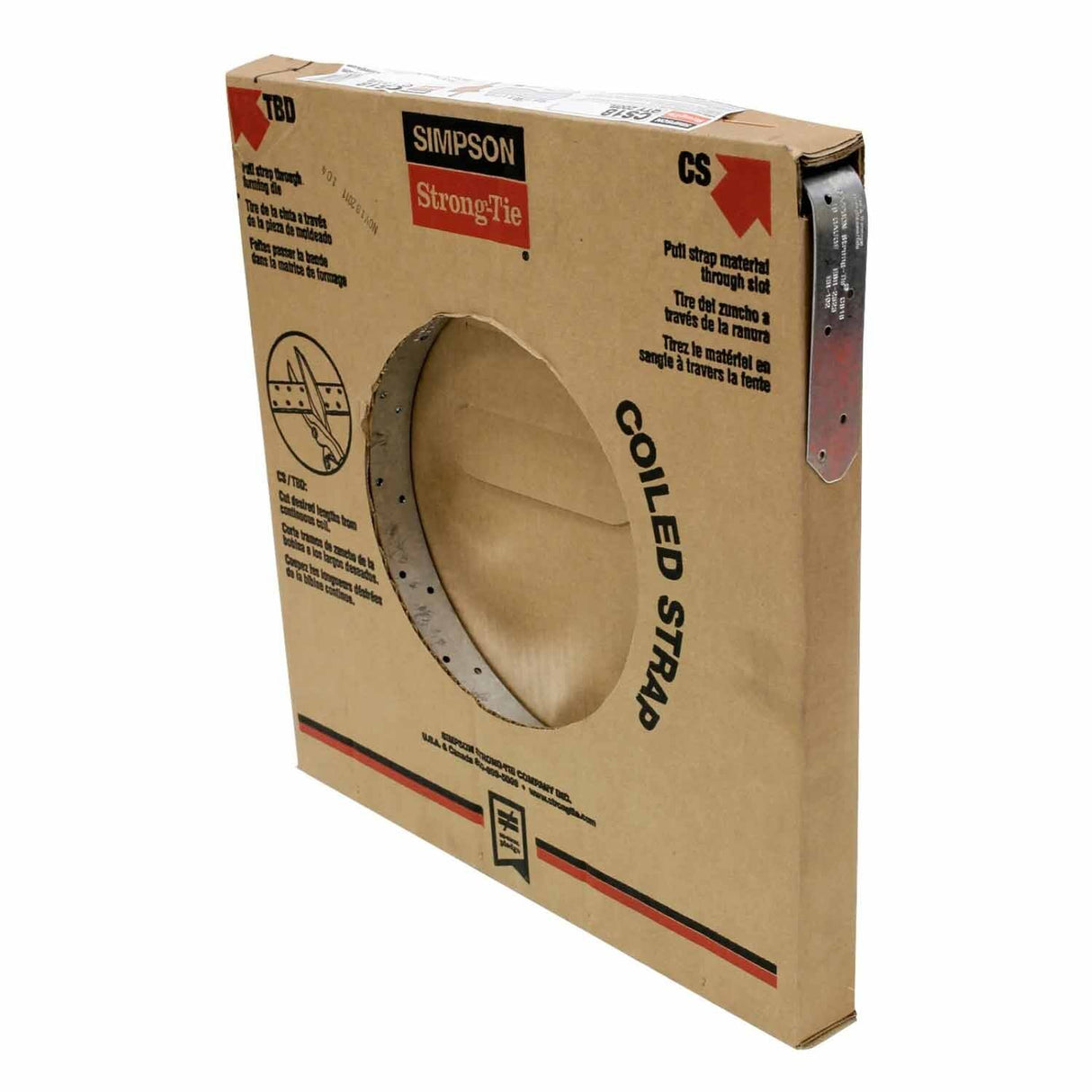 Simpson CS18 Strong-Tie 18-Gauge Galvanized Coiled Strap for Wood Construction (1 Each) - 2