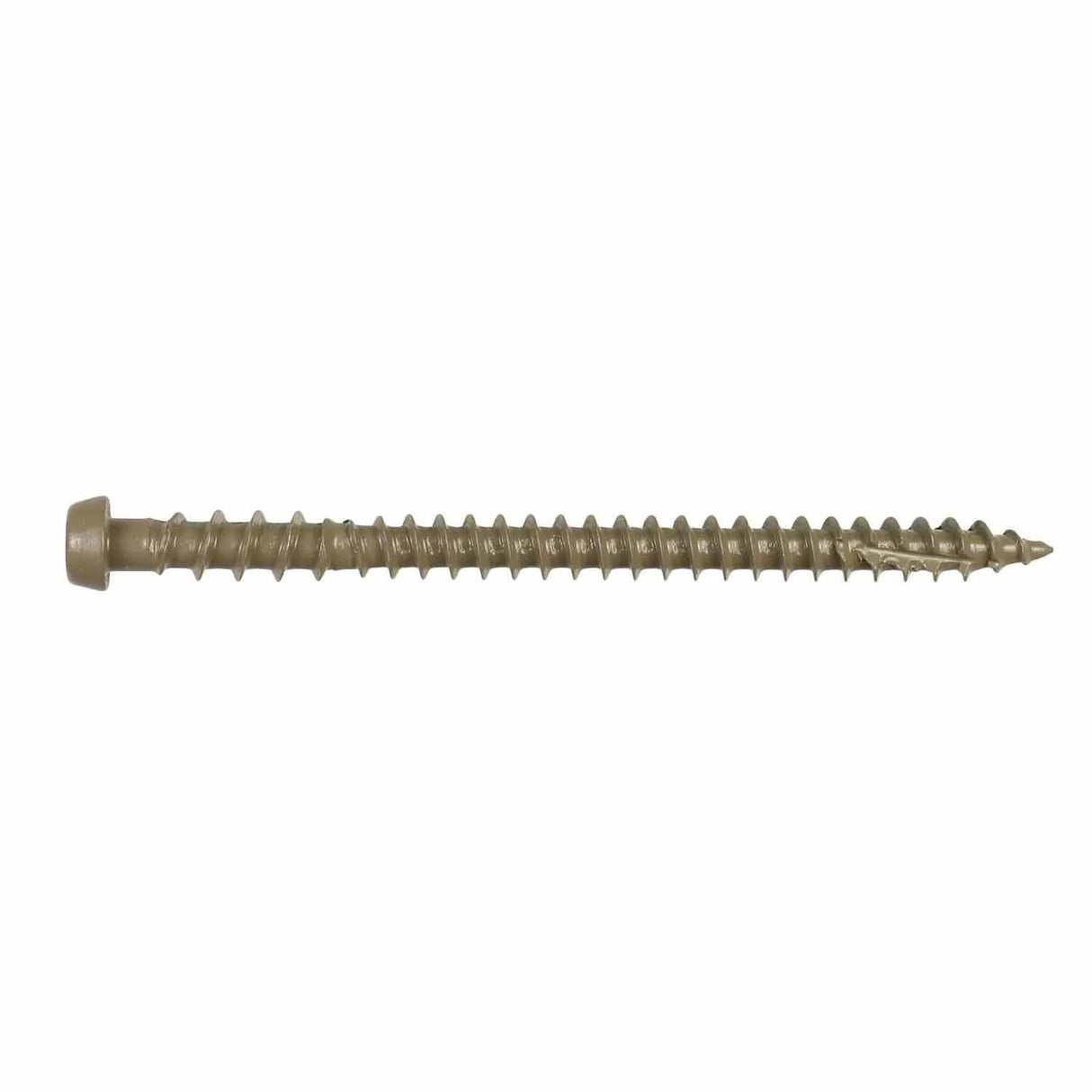 Simpson Strong-Tie DCU234BR05R70Deck-Drive (#10 x 2-3/4") T20 DCU Quik Guard Composite Screw - Brown 05 (70 Pack)