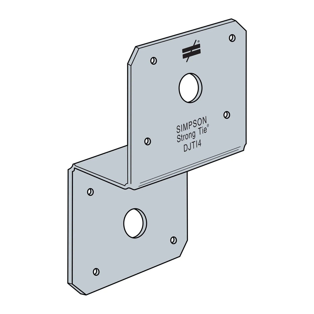 Simpson Strong-Tie DJT14SS Stainless Steel Deck Joist Tie for 2x