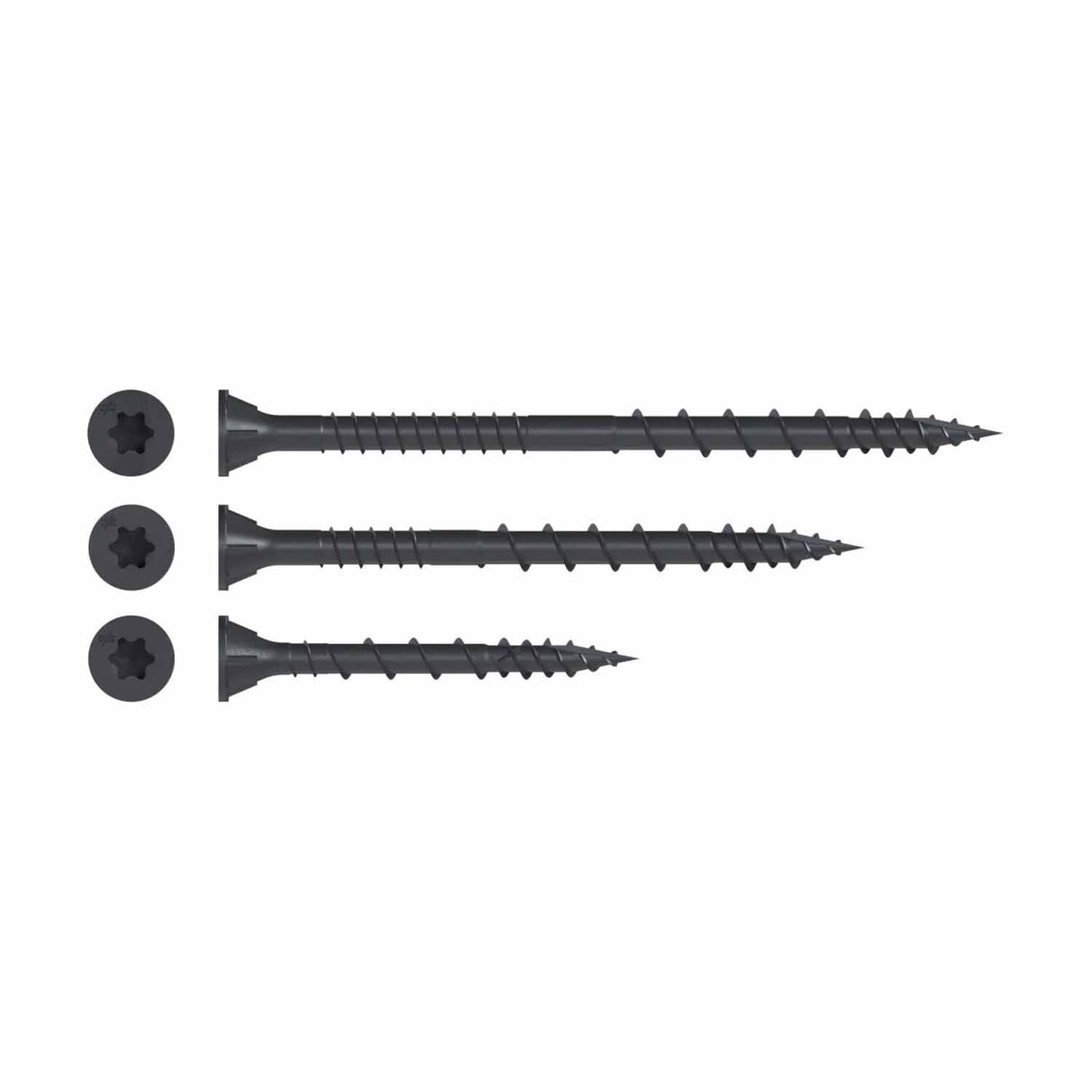Simpson Strong-Tie DSVBK212R80 Deck-Drive (#10 x 2-1/2") DSV Wood Screw, Flat Head, Quik Guard Coating, Black (80 Pack) - 6