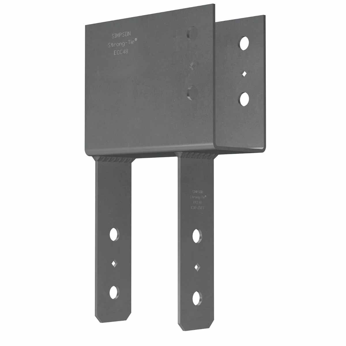 Simpson ECC5 1/4-4 Strong-Tie End Column Cap for 5-1/8" Beam to 4x Post Connection