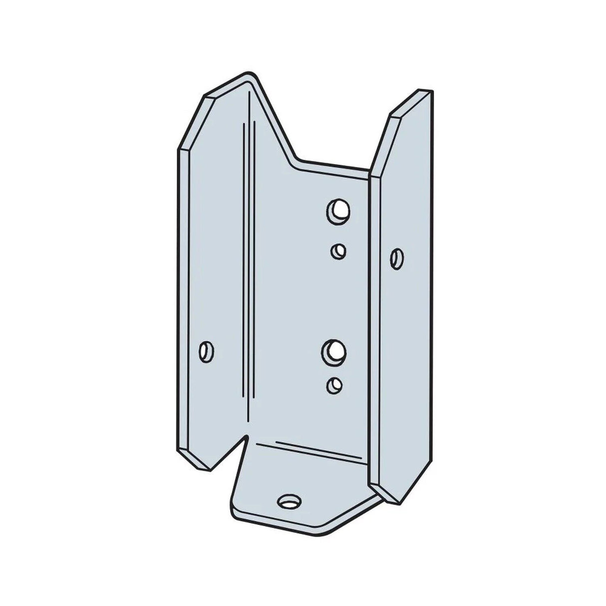 Simpson Strong-Tie FB24SS Stainless-Steel Fence Rail Bracket for 2x4