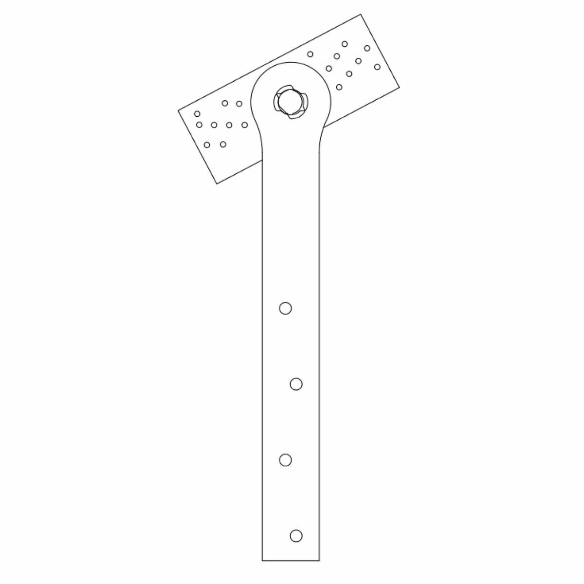 Simpson Strong-Tie FGTRE High-Load Face-Mount Girder Tiedown for Masonry Applications