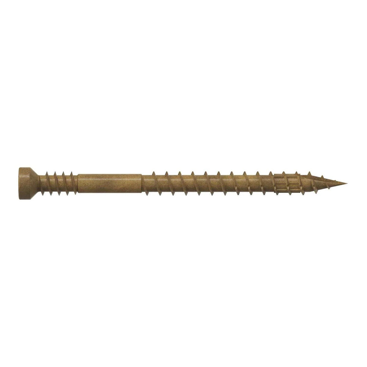 Simpson Strong-Tie FT07200MB (#7 x 2") Finish Trim Screw, Trim-Head, Tan, Quik Guard Coating (4000 Pack)