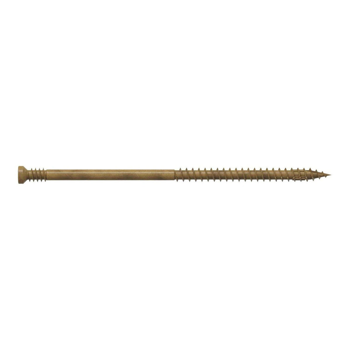 Simpson Strong-Tie FT09400MB (#9 x 4") Finish Trim Screw, T15. Trim-Head, Tan, Quik Guard Coating (1000 Pack)