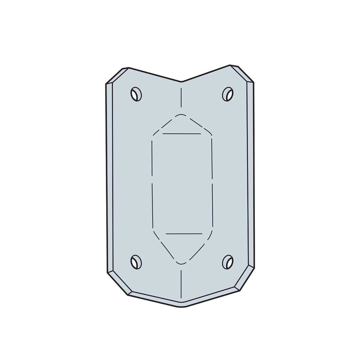 Simpson Strong-Tie GA1 (2-3/4") Gusset Angle for Reinforcing 90 Degree Connections - 2