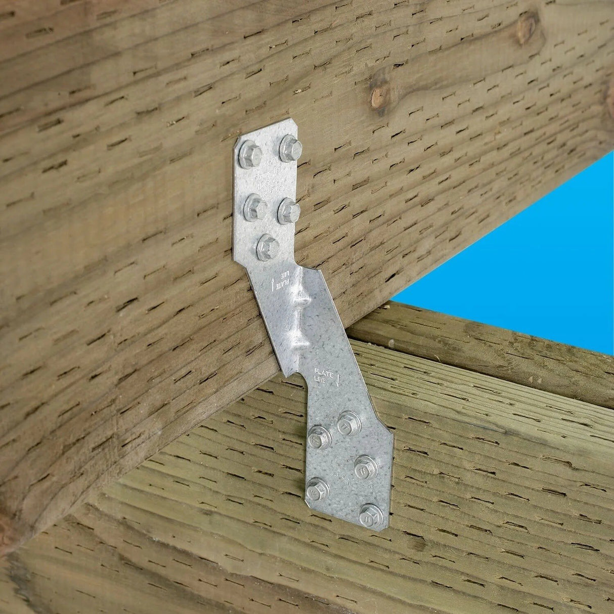 Simpson Strong-Tie H2.5AZ (1-3/8" x 6" 18-Gauge) Hurricane Tie - ZMAX Finish - 4