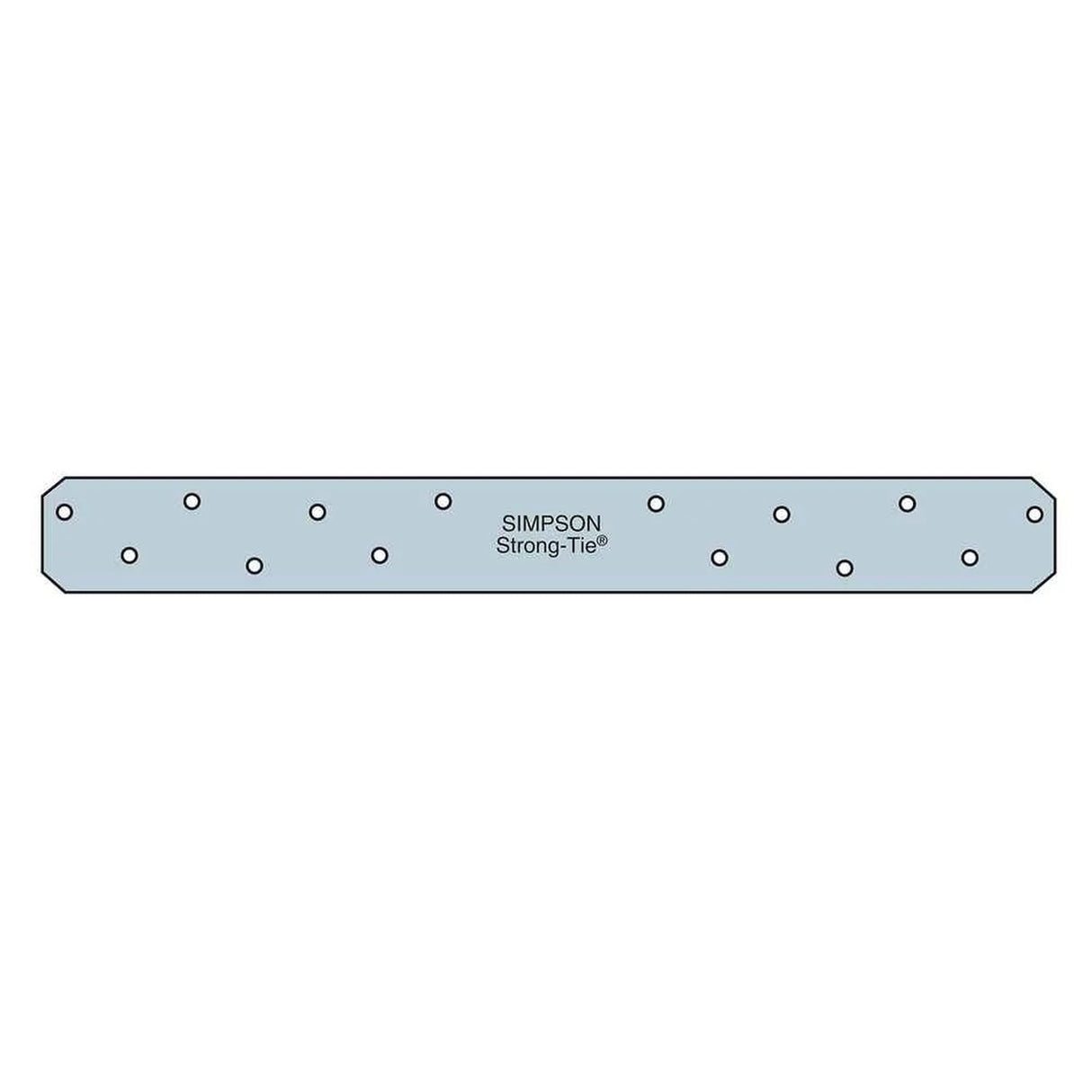 Simpson Strong-Tie HRS12 (12") 12 Gauge Heavy Strap Tie, G90 Zinc Galvanized