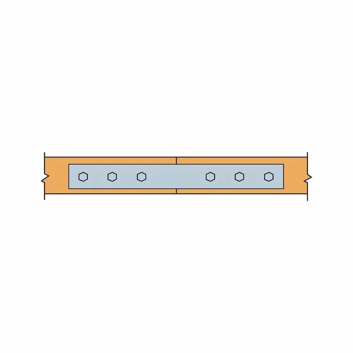 Simpson Strong-Tie HST3HDG (3" x 25-1/2") Heavy-Duty 3-Gauge Hot-Dip Galvanized Strap Tie - 3