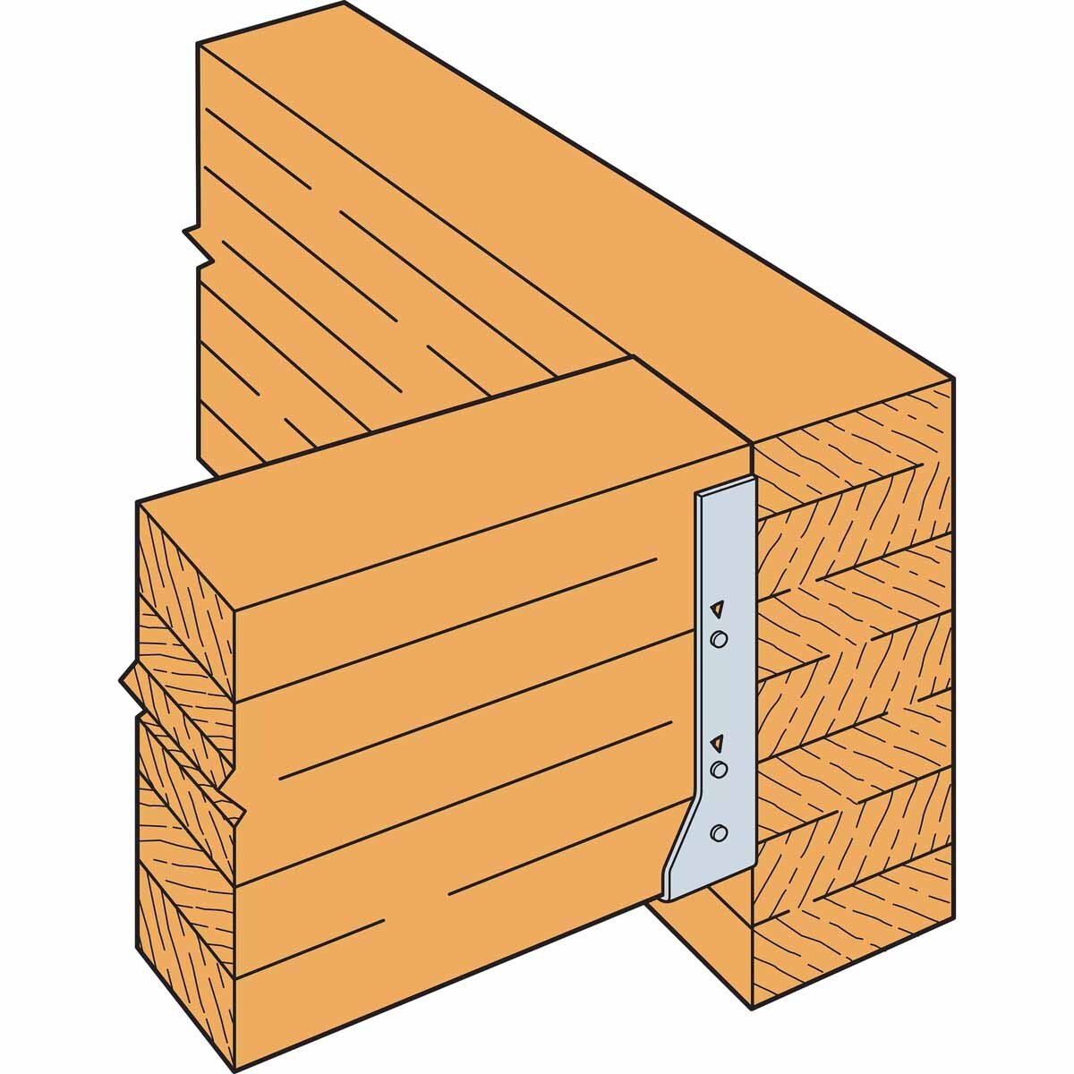 Simpson Strong-Tie HUC5.125/12 Face-Mount Concealed-Flange Joist Hanger (5-1/8") for Glulam - 2