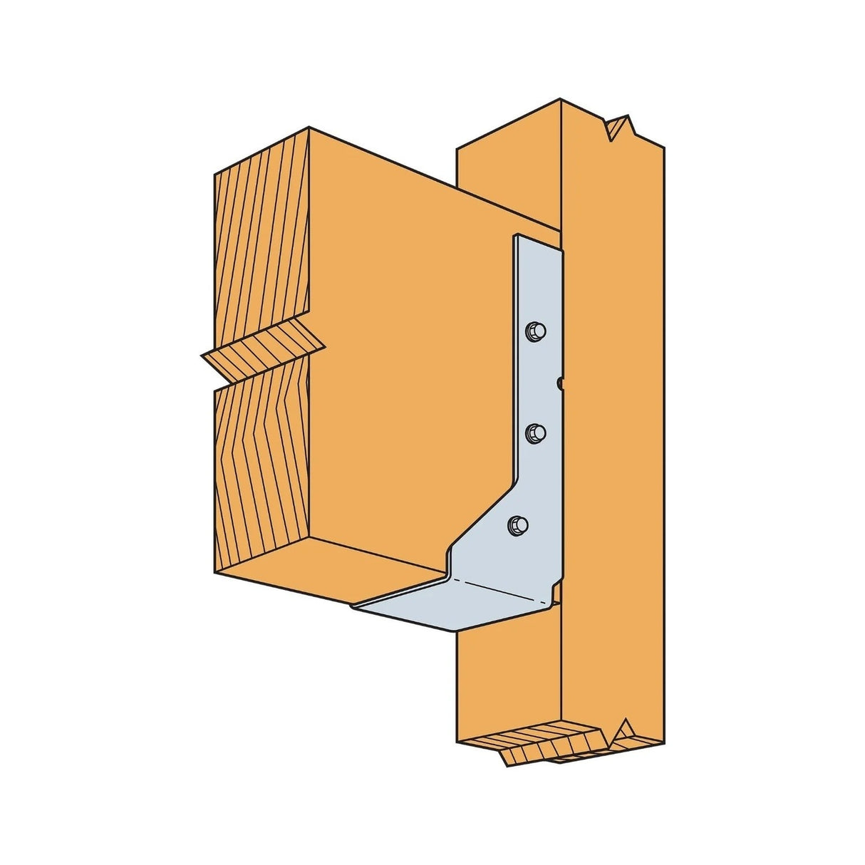 Simpson Strong-Tie HUCQ1.81/11-SDS (1-3/4" x 11-7/8") Heavy Concealed Flange Face-Mount Joist Hanger with SDS Screws - 3