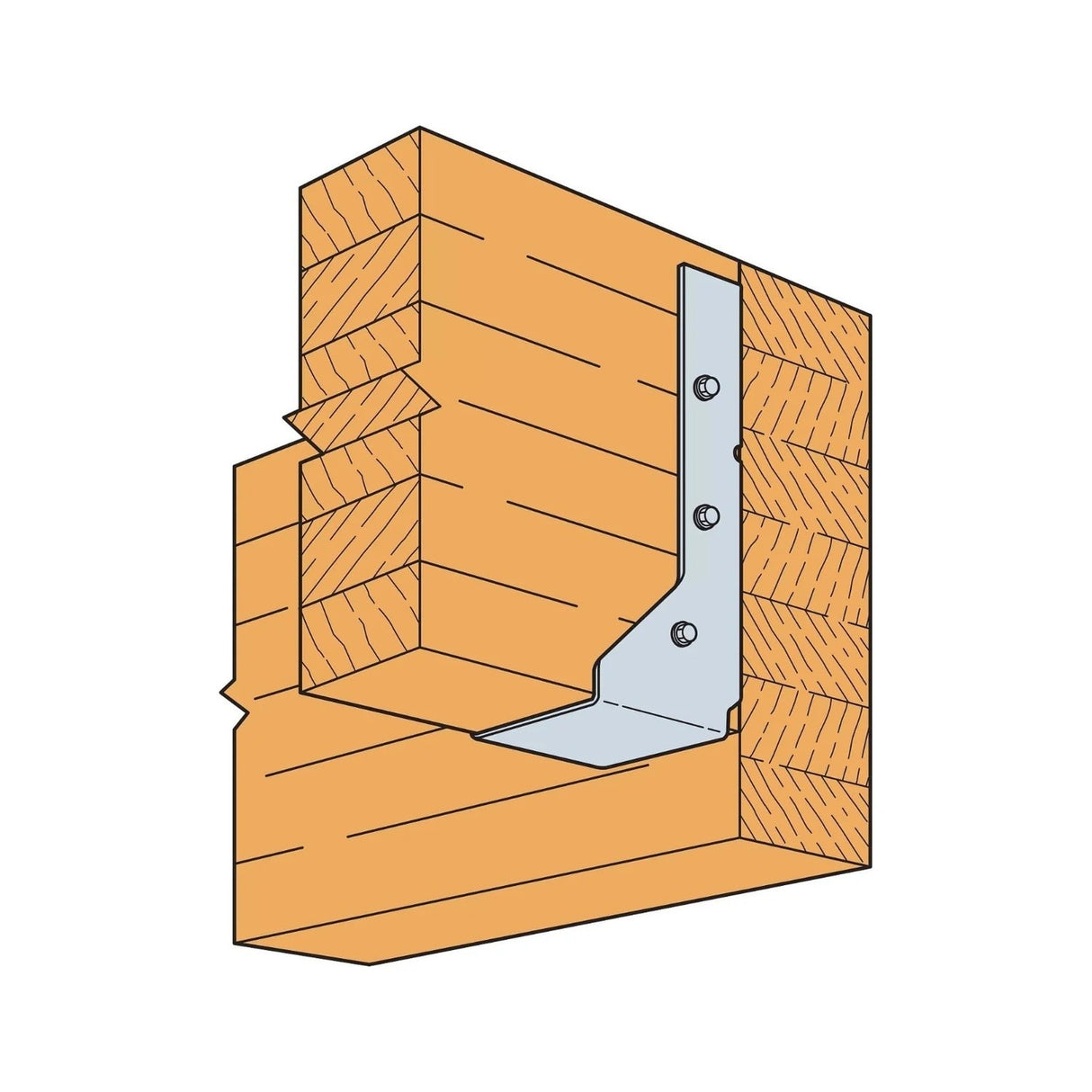 Simpson Strong-Tie HUCQ1.81/11-SDS (1-3/4" x 11-7/8") Heavy Concealed Flange Face-Mount Joist Hanger with SDS Screws - 5
