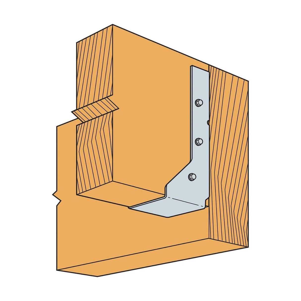 Simpson Strong-Tie HUCQ1.81/9-SDS (1-3/4" x 9-1/2") Heavy Concealed Flange Face-Mount Joist Hanger with SDS Screws - 3