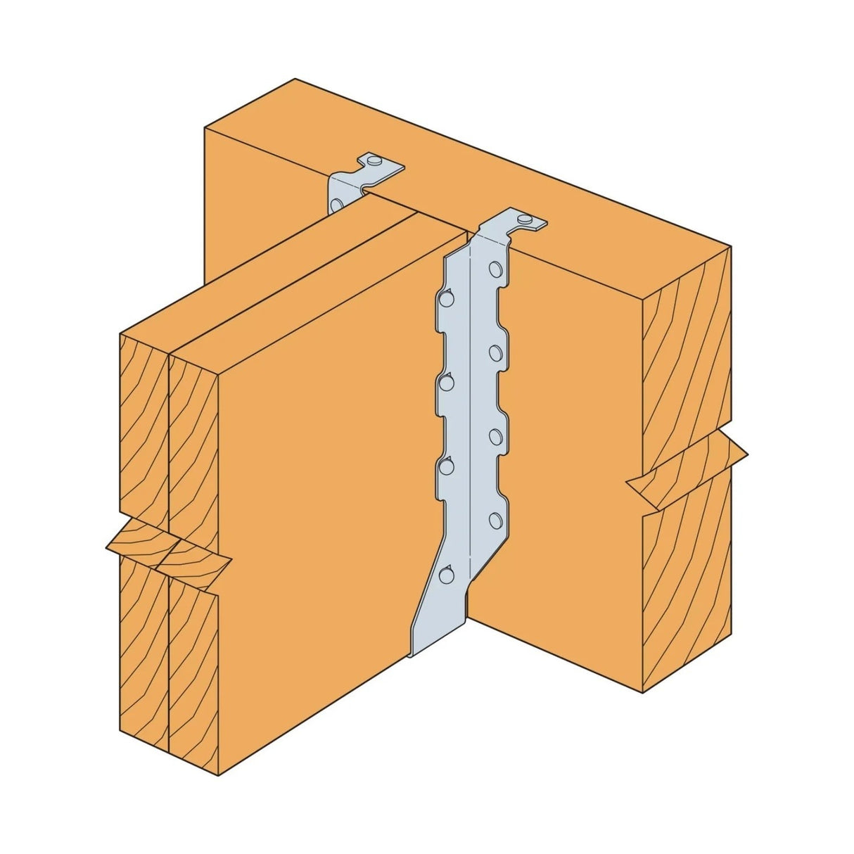 Simpson Strong-Tie HUS210-2TF (Double 2" x 10") Galvanized Top-Flange Joist Hanger - 3