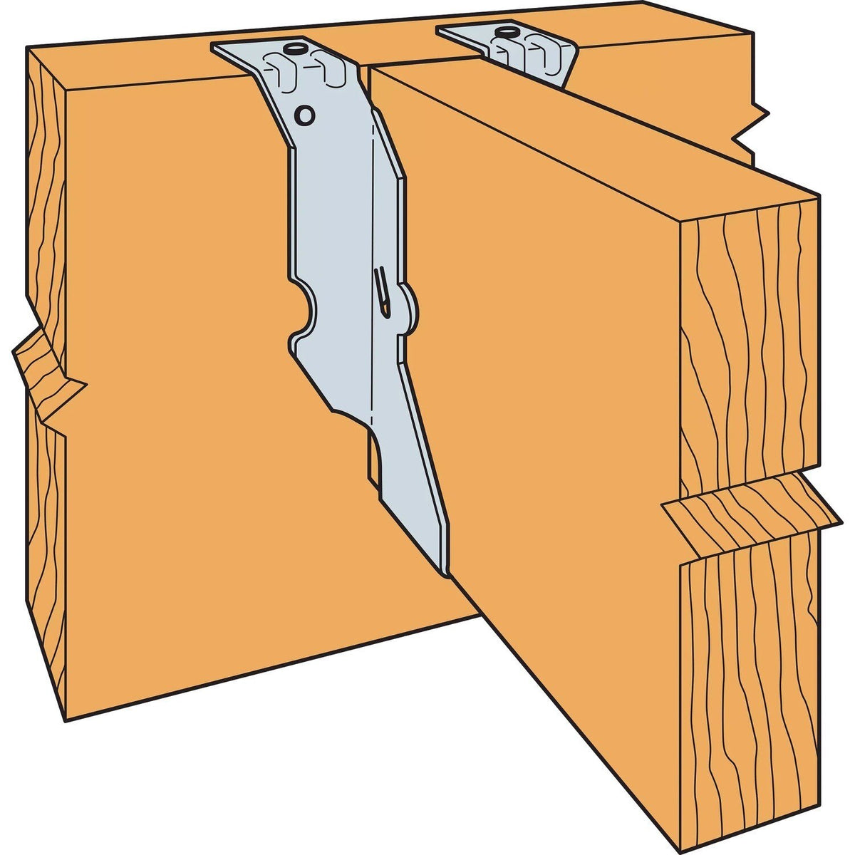 Simpson Strong-Tie JB28 (2" x 8") Top Flange Joist Hanger - G90 Galvanized - 3