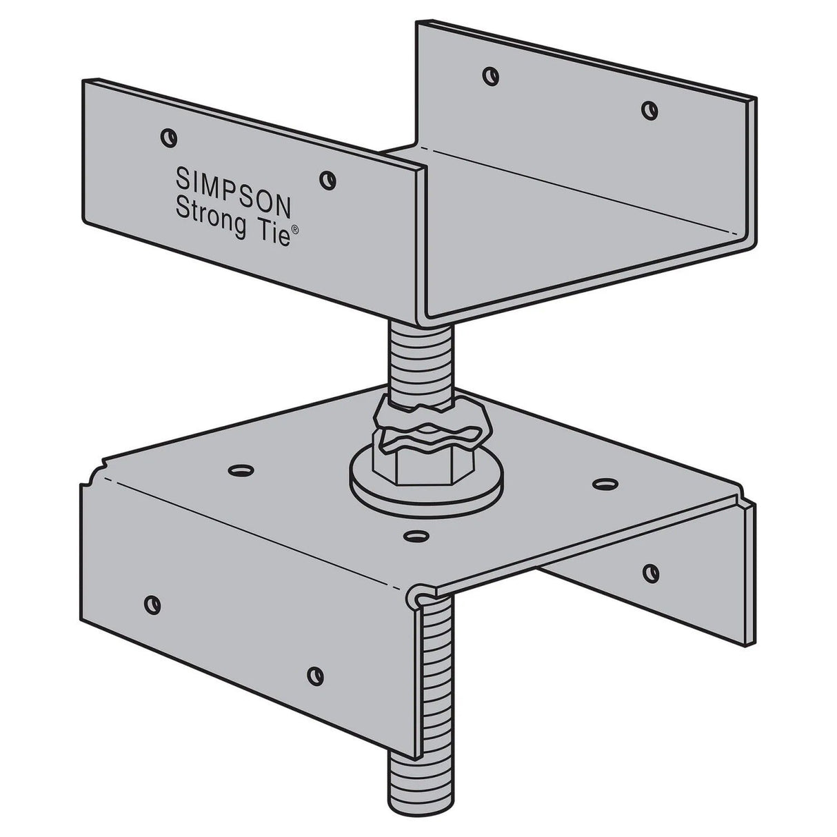 Simpson Strong-Tie JP44 Floor Beam Levelers for Wood Framing Applications