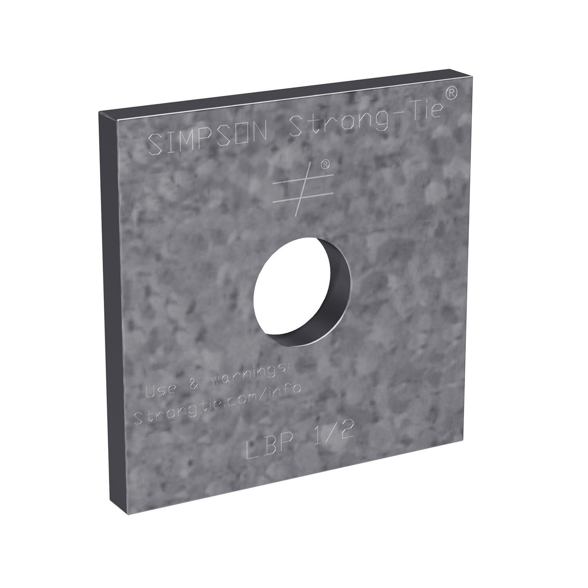 Simpson LBP 5/8Z Strong-Tie Bearing Plate for 5/8-in. Dia. Anchor Bolt