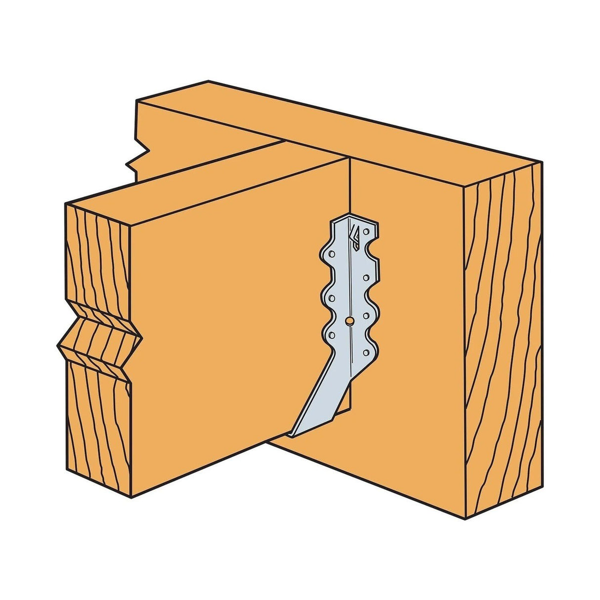 Simpson Strong-Tie LU28 (2" x 8") Galvanized Face-Mount Joist Hanger - 2