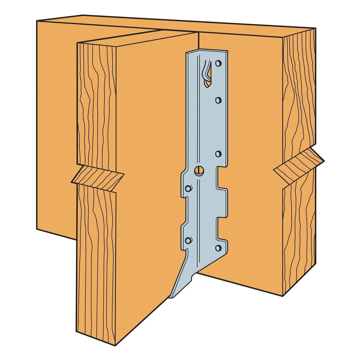 Simpson Strong-Tie LUS210SS Stainless-Steel Face-Mount Joist Hanger for 2x10 - 2