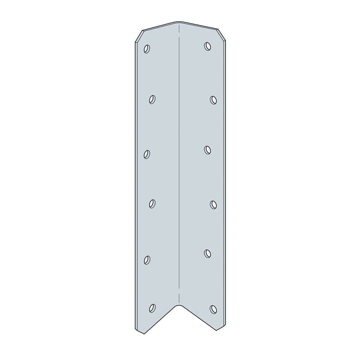 Simpson Strong-Tie ML210Z (2" x 10") 12-Gauge ZMAX Galvanized Medium L Angle