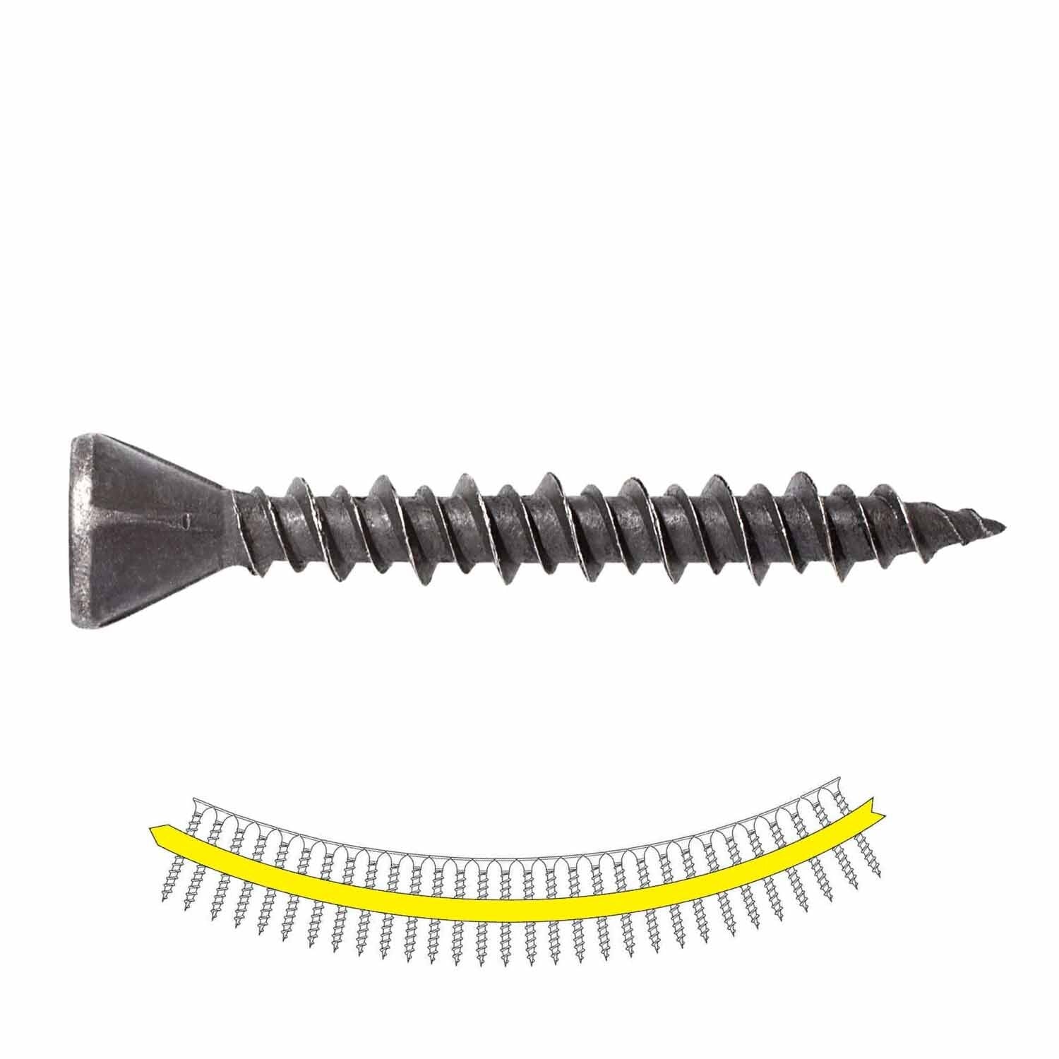 Simpson Strong-Tie MTH114S (#7 x 1-1/4") Strong-Drive MTH Wood Underlayment Screw (Collated) Gray Phosphate (2500 Pack)