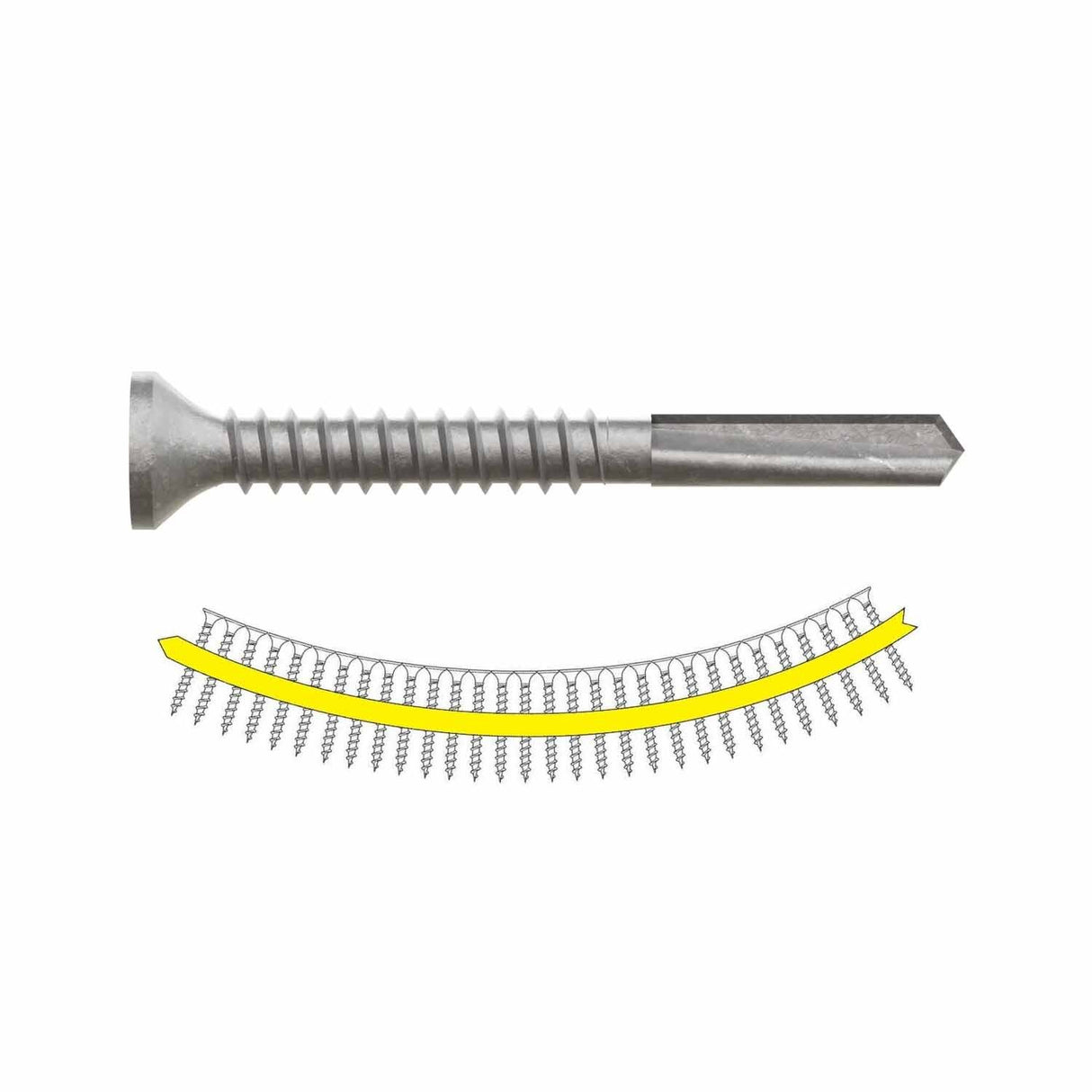 Simpson Strong-Tie PPHDQ134S1016 Strong-Drive (#10 x 1-3/4" T25) PPHD Sheathing-to-CFS Screw Collated, Quik Guard (2000 Pack) - 2