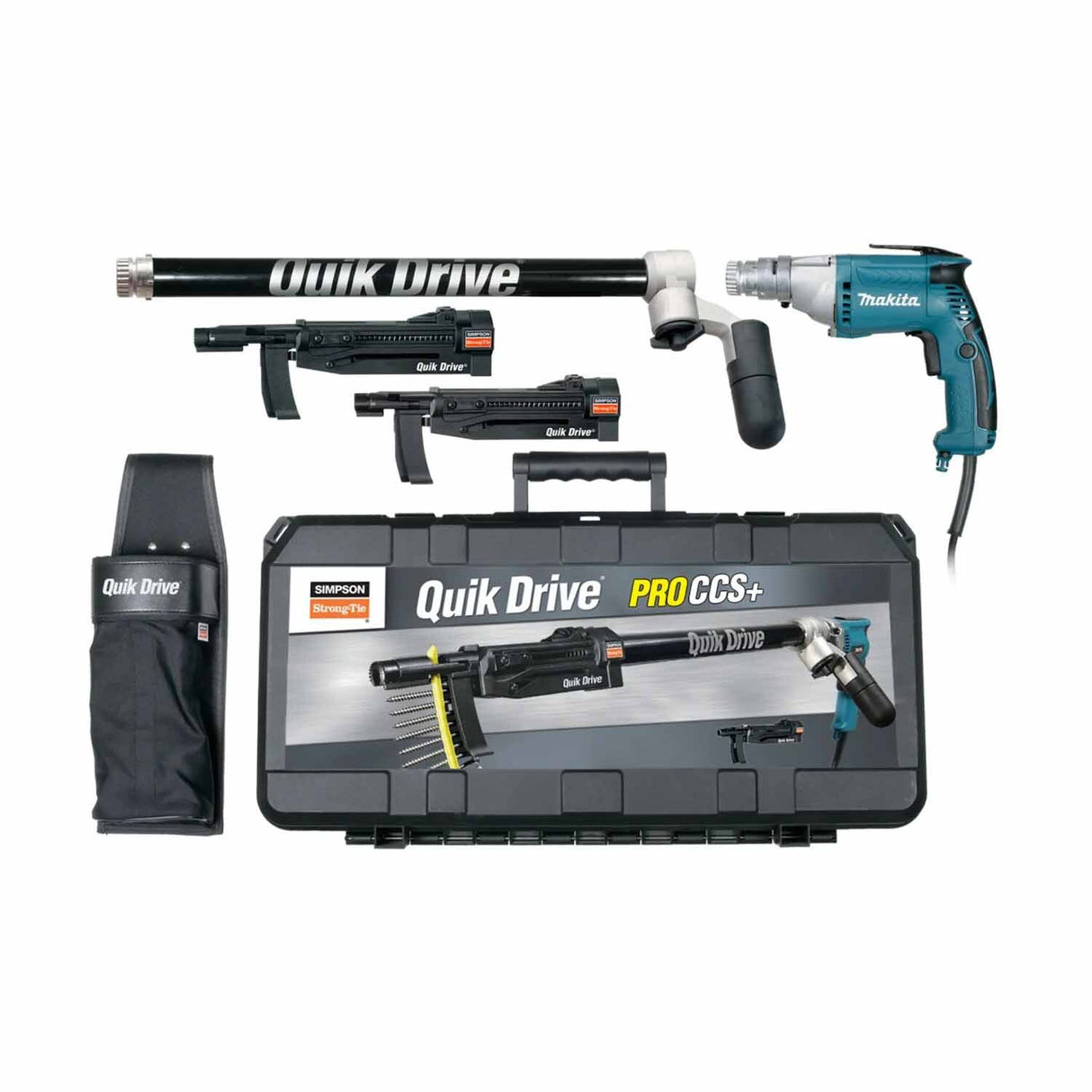 Simpson Strong-Tie PROCCS+M25K Quik Drive (2500 RPM) Multi-Purpose Combo System with Makita Screwdriver Motor