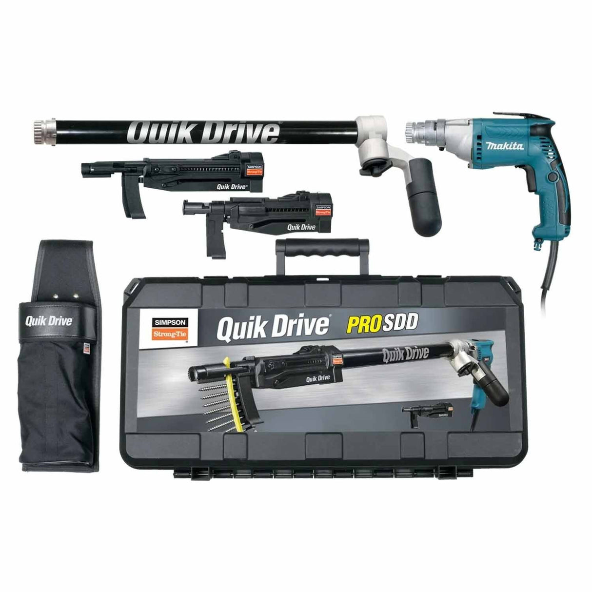 Simpson Strong-Tie PROSDDM25K Quik Drive (2500 RPM) PROSDD Multi-Purpose Combo System with Makita Screwdriver Motor