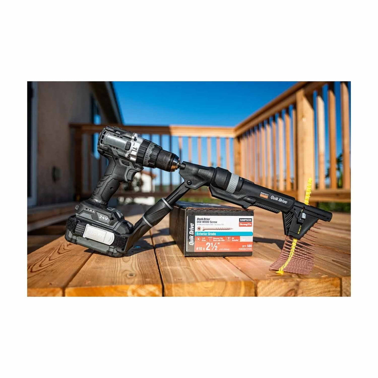 Simpson Strong-Tie QDPROJECTPRO Quik Drive (6-1/2") Project Pro Screw Driving Tool for Fastening Applications - 4